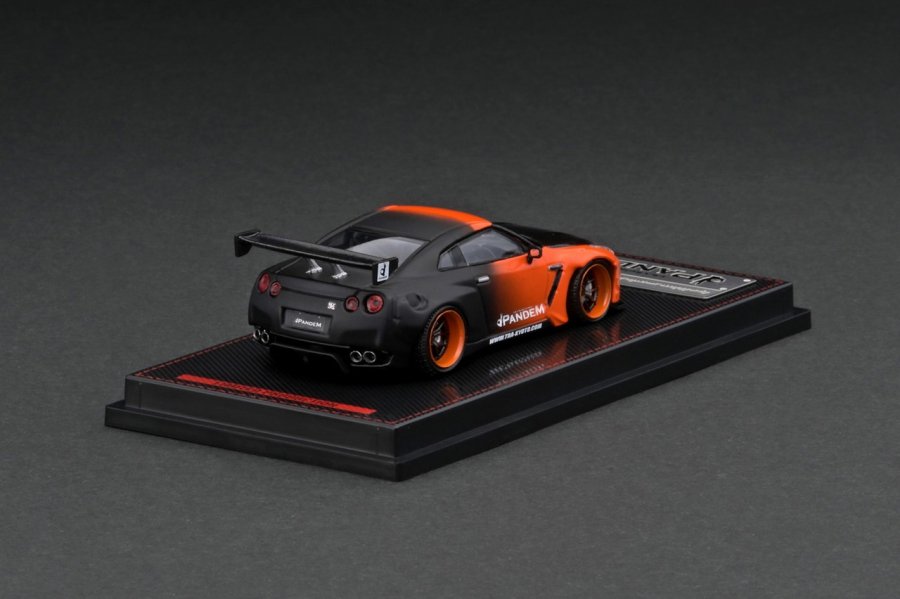 IG2767 1/64 PANDEM R35 GT-R Orange / Black - ig-model