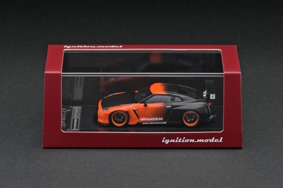 IG2767 1/64 PANDEM R35 GT-R Orange / Black - ig-model