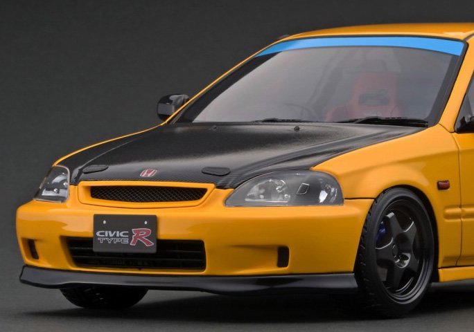 IG2676 1/18 Honda CIVIC (EK9) Type R Yellow - ig-model