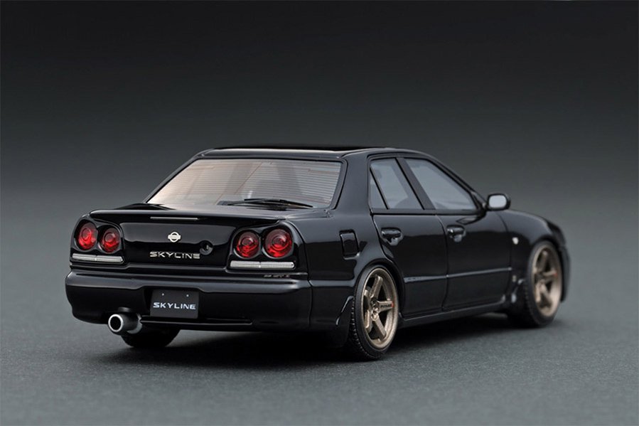 IG1614 1/43 Nissan Skyline 25GT Turbo (ER34) Black - ig-model