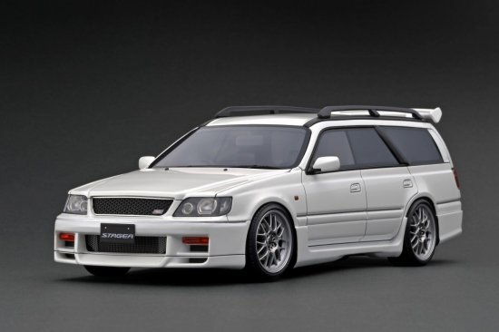 IG2885　1/18　Nissan STAGEA 260RS (WGNC34) Pearl White - ig-model