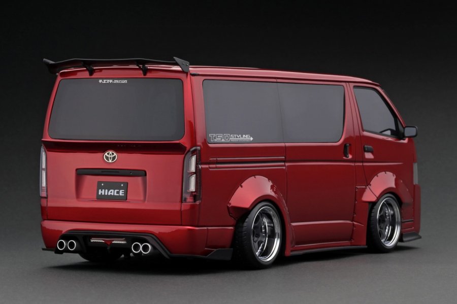 IG2806 1/18 T・S・D WORKS HIACE Red Metallic - ig-model