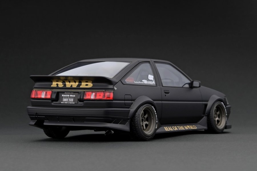 IG2606 1/18 RWB AE86 Matte Black - ig-model