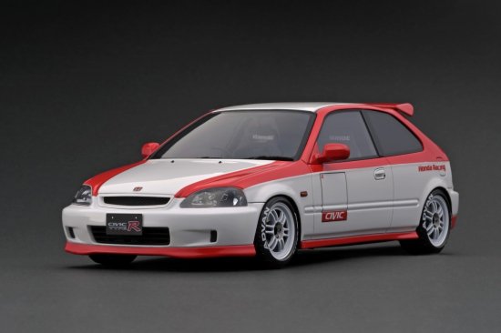 IG2681 1/18 Honda CIVIC (EK9) Type R White/Red - ig-model