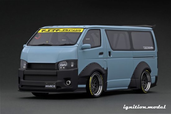 IG2803 1/18 T・S・D WORKS HIACE Blue Gray - ig-model