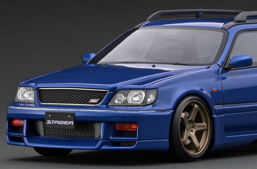 IG2891 1/18 Nissan STAGEA 260RS (WGNC34) Blue - ig-model