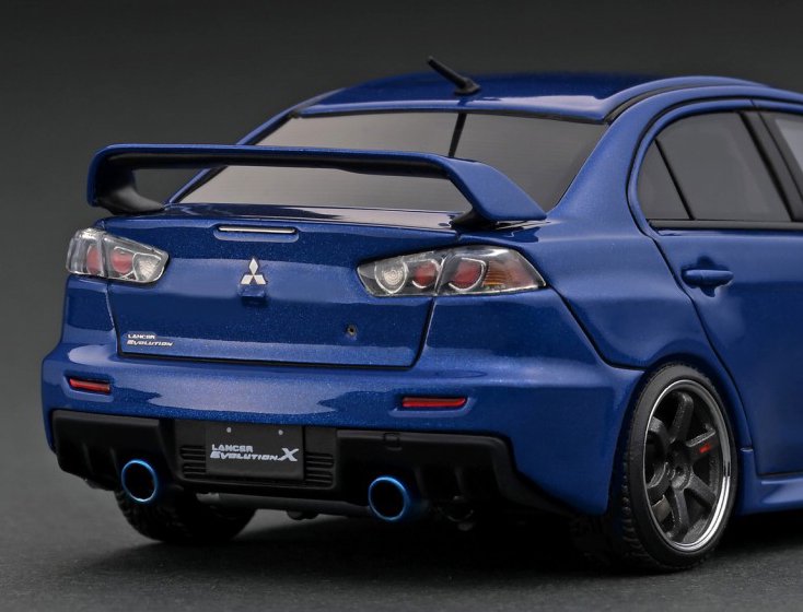 IG2571 1/43 Mitsubishi Lancer Evolution X (CZ4A) Blue Metallic