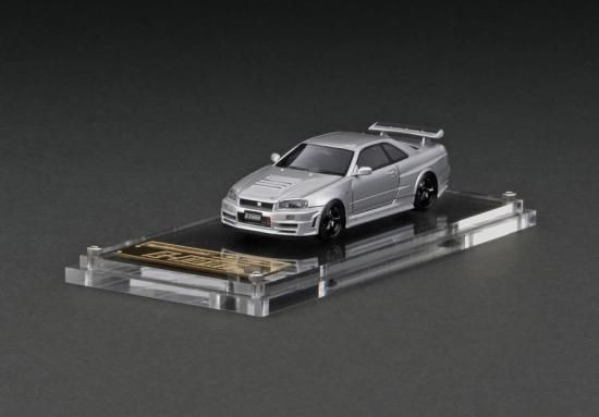 IG2936 1/64 Nismo R34 GT-R Z-tune Silver - ig-model