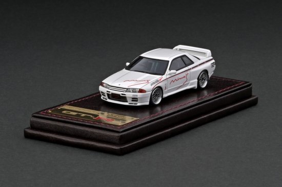 IG3017　1/64　Nissan Skyline GT-R Mine's (R32) White, - ig-model