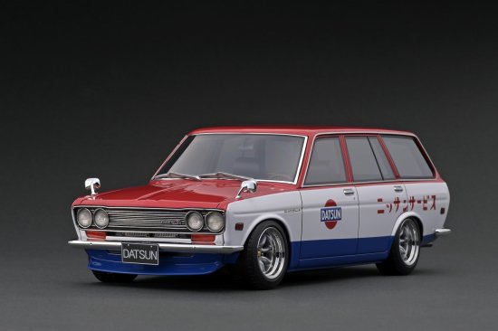 蔵出しモデル】 IG2221 1/18 Datsun Bluebird (510) Wagon Red／White