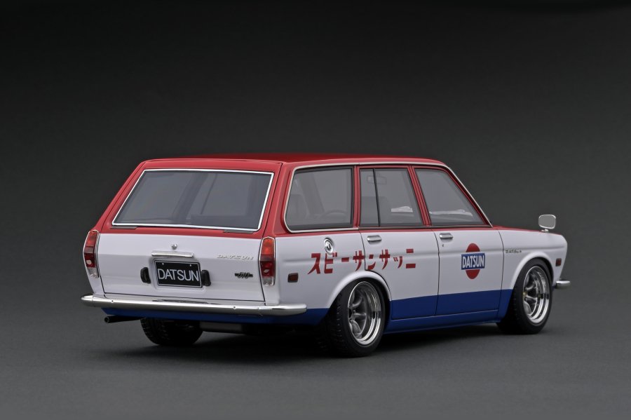 蔵出しモデル】 IG2221 1/18 Datsun Bluebird (510) Wagon Red／White