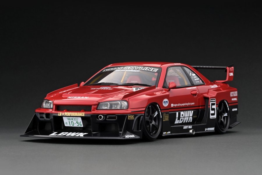 WEB限定モデル】 IG2701 1/18 LB-ER34 Super Silhouette SKYLINE Red