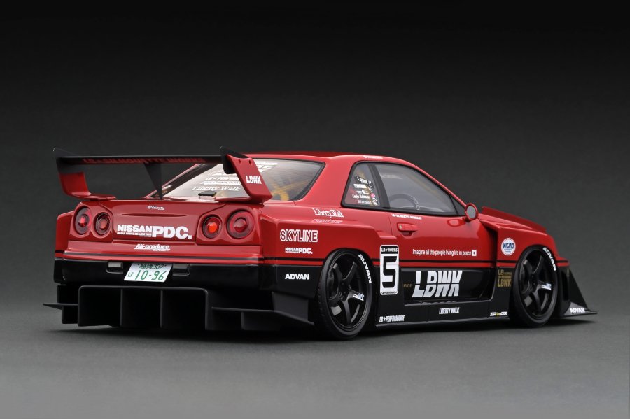 WEB限定モデル】 IG2701 1/18 LB-ER34 Super Silhouette SKYLINE Red