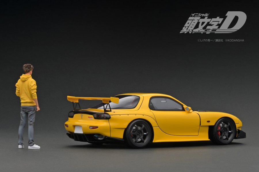 WEB限定モデル】 IG2873 1/18 INITIAL D Mazda RX-7 (FD3S) Yellow
