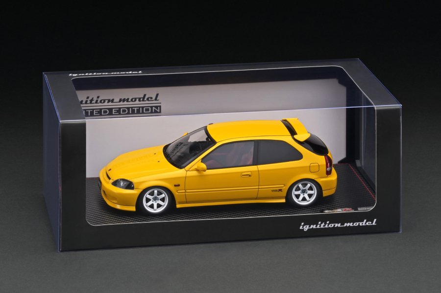 WEB限定モデル】 IG2675 1/18 Honda CIVIC (EK9) Type R Yellow With