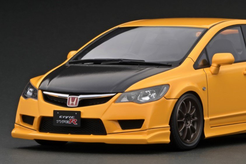 IG2831 1/18 Honda CIVIC (FD2) TYPE R Yellow - ig-model