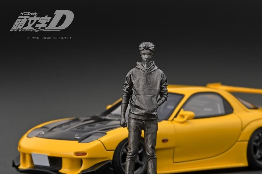 WEB限定モデル】 IG2876 1/43 INITIAL D Mazda RX-7 (FD3S) Yellow 