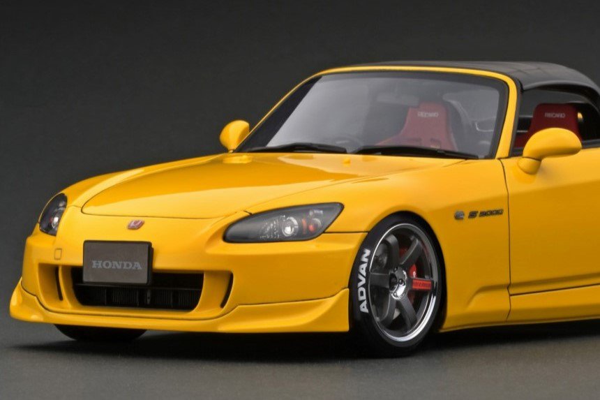 IG2589 1/18 Honda S2000 (AP2) Yellow - ig-model