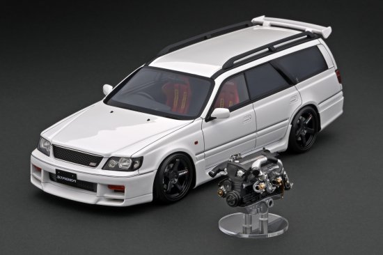 WEB限定】 IG2889 1/18 Nissan STAGEA 260RS (WGNC34) White With