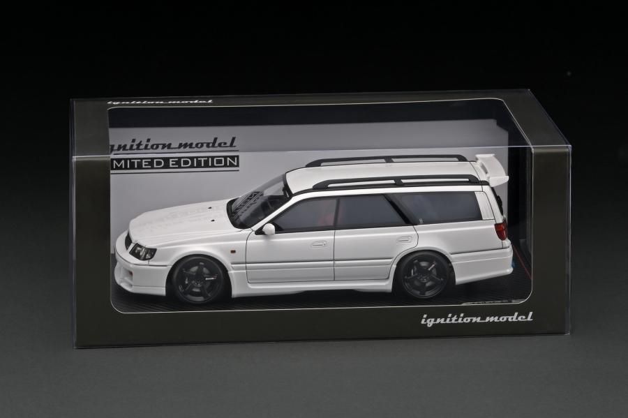 【WEB限定】 IG2889　1/18　Nissan STAGEA 260RS (WGNC34) White With Engine -  ig-model