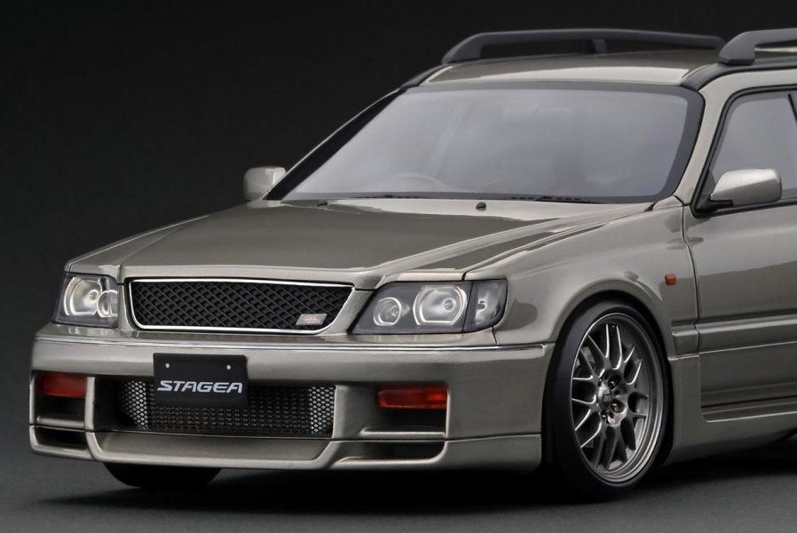 アウトレット】＊ IG2888 1/18 Nissan STAGEA 260RS (WGNC34) Silver - ig-model