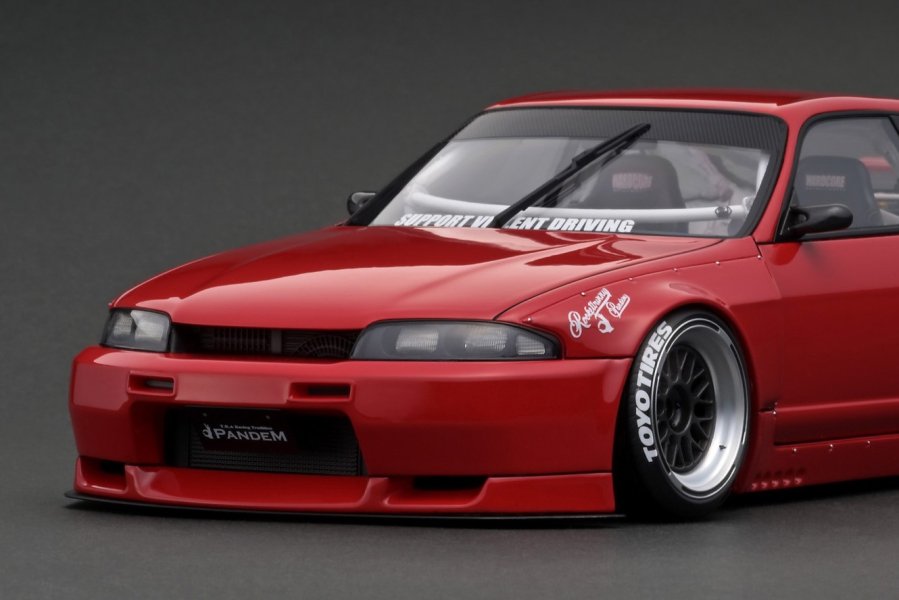 IG3028 1/18 PANDEM GT-R (BCNR33) Red - ig-model