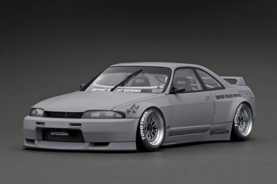 IG3034 1/18 PANDEM GT-R (BCNR33) Matte Gray - ig-model