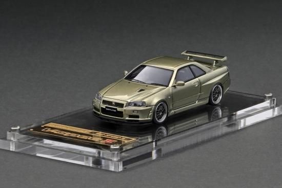 IG2940 1/64 Nissan Skyline GT-R V-spec Ⅱ (R34) Millennium Jade