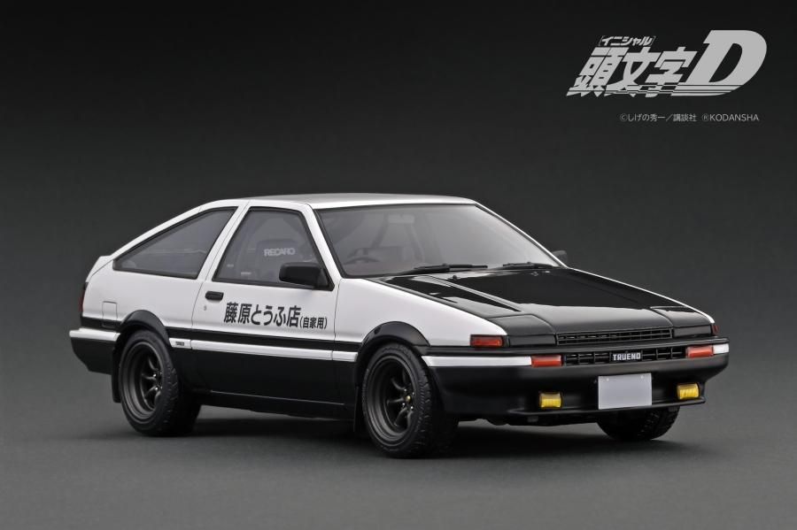 IG 2867 1/18 INITIAL D Toyota Sprinter Trueno 3Dr GT Apex (AE86