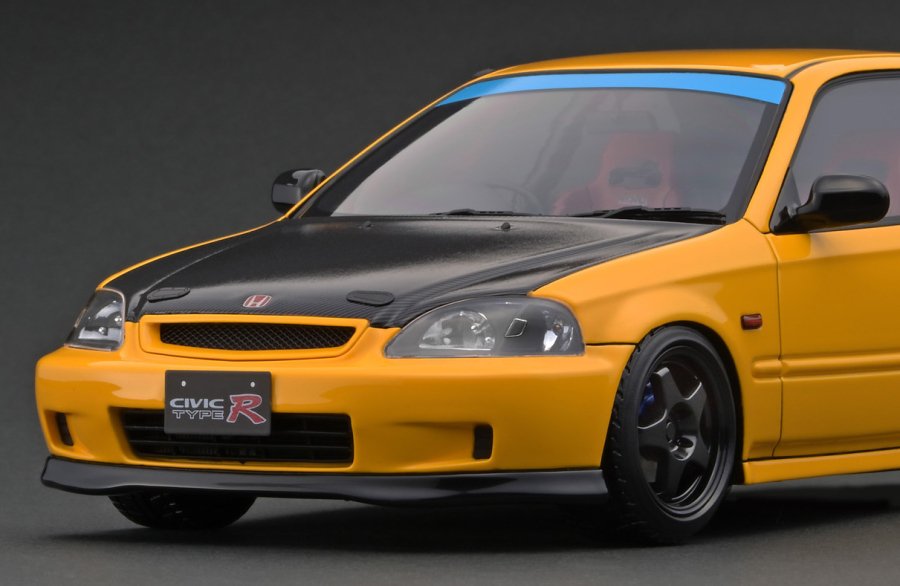 アウトレット】＊IG2676 1/18 Honda CIVIC (EK9) Type R Yellow - ig-model