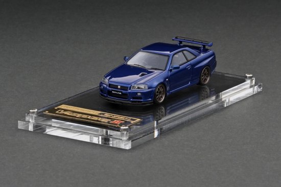 IG2939 1/64 Nissan Skyline GT-R V-spec Ⅱ (R34) Bayside Blue - ig