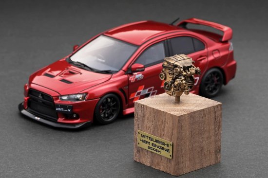 IG2568 1/43 Lancer Evolution X (CZ4A) Red Metallic With Engine