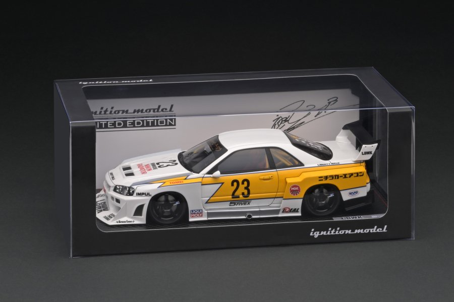 WEB限定モデル】IG2704 1/18 LB-ER34 Super Silhouette SKYLINE White