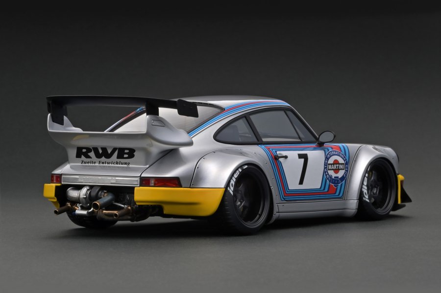 WEB限定モデル】IG3006 1/18 RWB 964 Silver/Yellow With Engine - ig