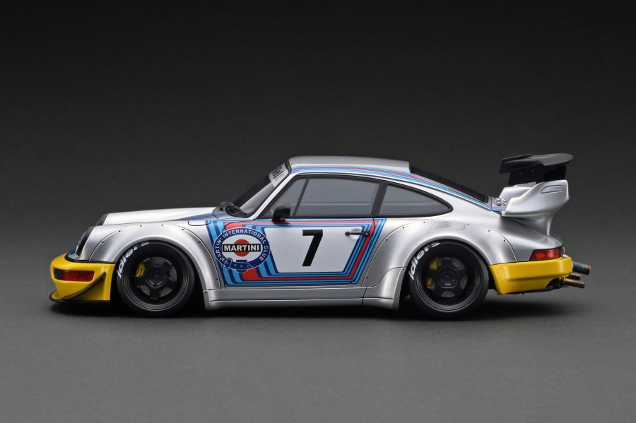 WEB限定モデル】IG3006 1/18 RWB 964 Silver/Yellow With Engine - ig