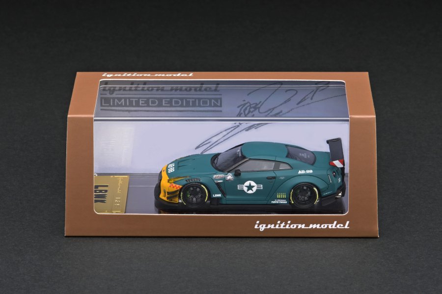 IG2373　1/64　LB-WORKS Nissan GT-R R35 type 2 Matte Green With Mr. Kato -  ig-model