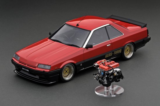 WEB限定】 IG2439 1/18 Nissan Skyline 2000 RS-X Turbo-C (R30) Red