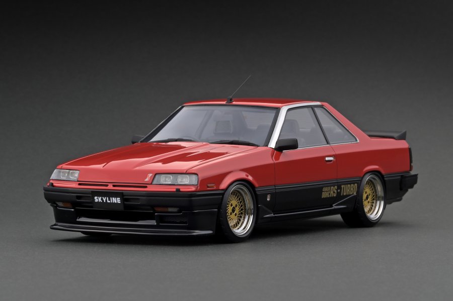 IG2439 1/18 Nissan Skyline 2000 RS-X Turbo-C (R30) Red/Black With