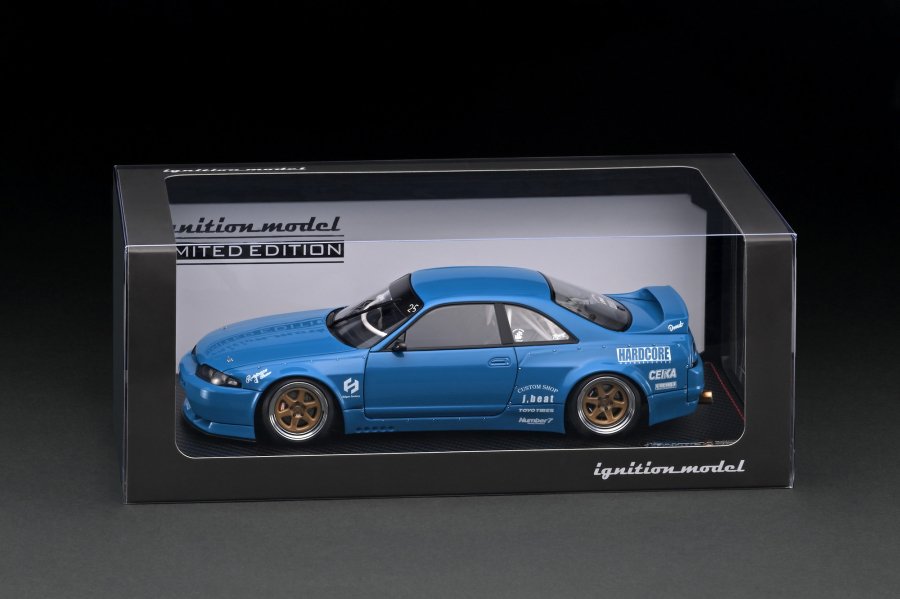 WEB限定】 IG3027 1/18 PANDEM GT-R (BCNR33) Blue With Skate Board