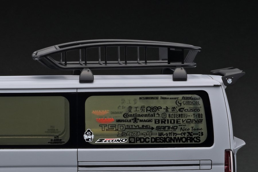 WEB限定】 IG2802 1/18 T・S・D WORKS HIACE Matte Gray With Roof