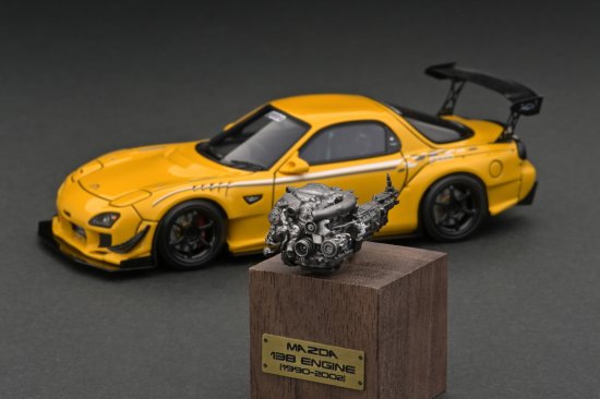 WEB限定】 IG3022 1/43 FEED Afflux GT3 (FD3S) Yellow With Engine - ig-model