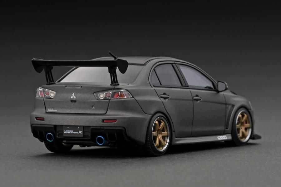 IG2738 1/43 Mitsubishi Lancer Evolution X (CZ4A) Matte Gun 