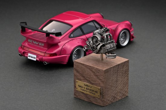 【WEB限定】 IG2517 1/43 RWB 964 Pink With Engine, - ig-model