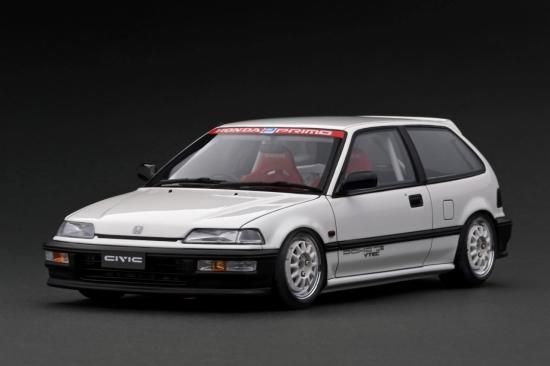 IG3126 1/18 Honda CIVIC (EF9) SiR White - ig-model