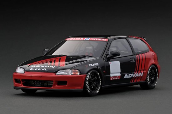 IG3046 1/18 Honda CIVIC (EG6) Black/Red - ig-model