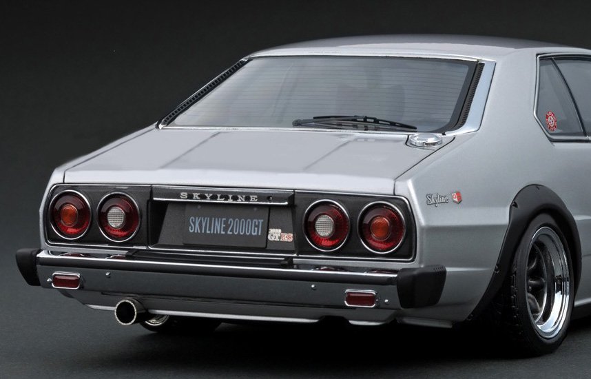 IG3465 1/18 Nissan Skyline 2000 GT-ES (C210) Silver - ig-model