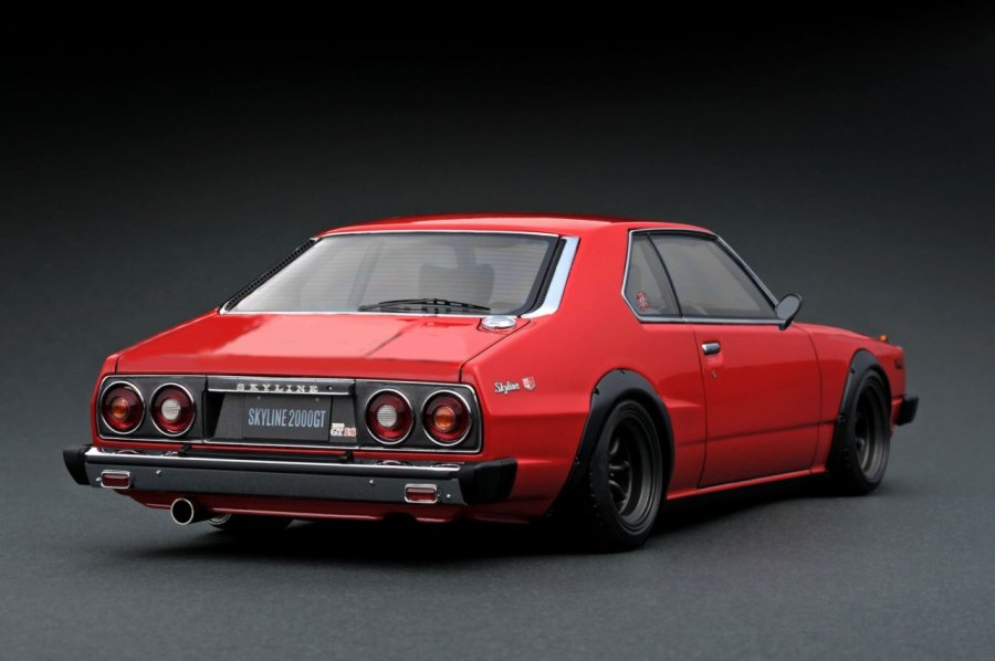 IG3467 1/18 Nissan Skyline 2000 GT-ES (C210) Red - ig-model