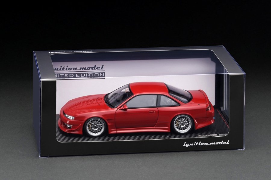 WEB限定】 IG3083 1/18 VERTEX S14 Silvia Red With Engine - ig-model