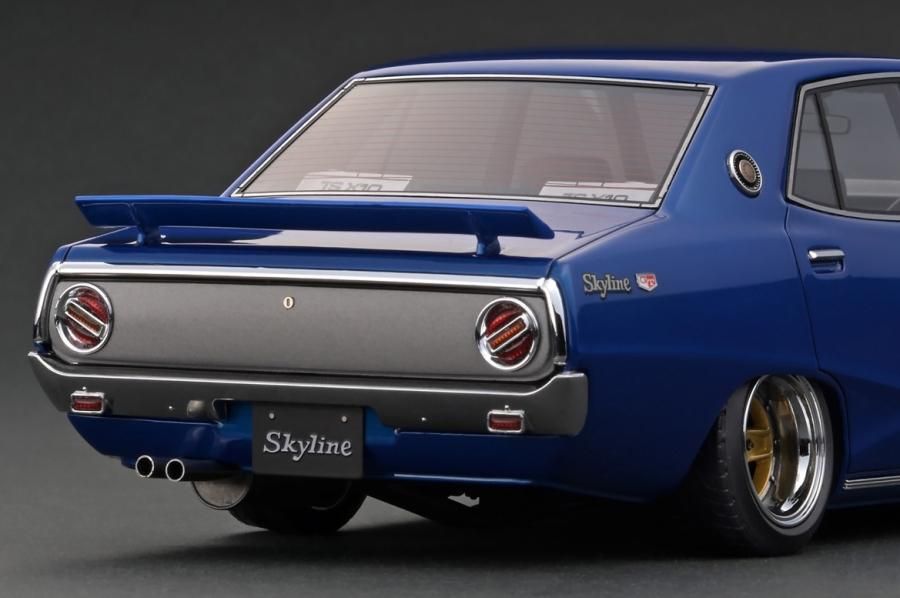 IG3272 1/18 Nissan Skyline 2000 GT-X (GC110) Blue Metallic