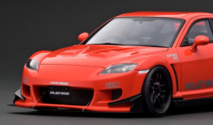 IG3176 1/18 Mazda RX-8 (SE3P) RE Amemiya Orange - ig-model